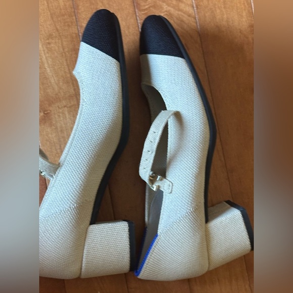 Rothy's Tan and Black Mary Jane’s - Picture 8 of 9